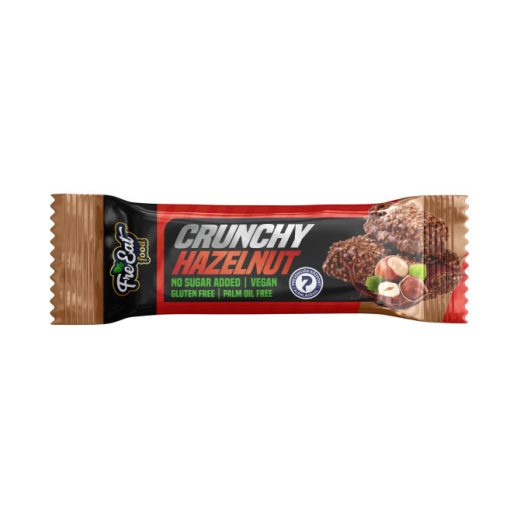 FreEat Food Crunchy Hazelnut 30g török mogyorós szelet törökmogyoróval szórva