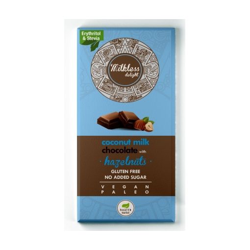 Kókusztejes csoki egészmogyoróval 80g Milkless Delight