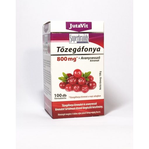 JutaVit Tőzegáfonya 100x800mg filmtabletta aranyvessző kivonattal