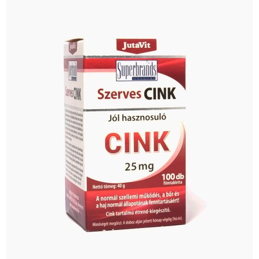 JutaVit Szerves Cink 100x25mg filmtabletta