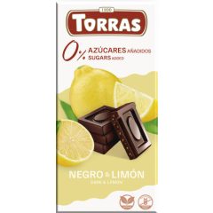 Torras Citromos étcsokoládé maltitollal 75g