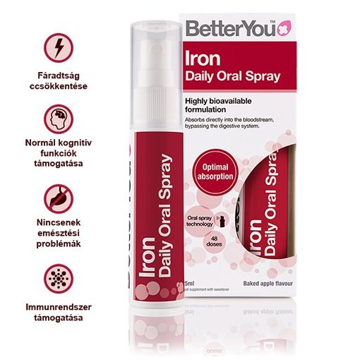 BetterYou Iron (vas) szájspray 25ml