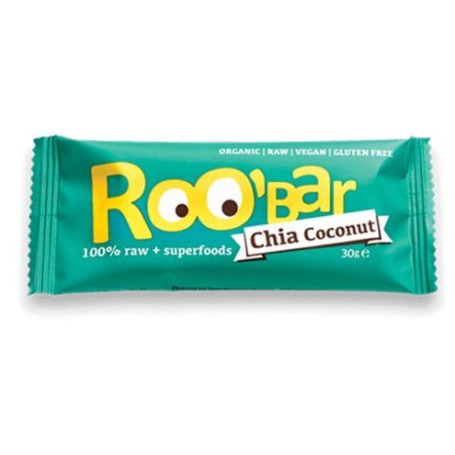 Roobar Bio gyümölcs szelet chia-kókusz (30g)