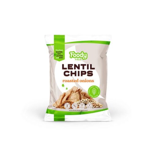 Foody Free lencse chips pirított hagymával (50g)