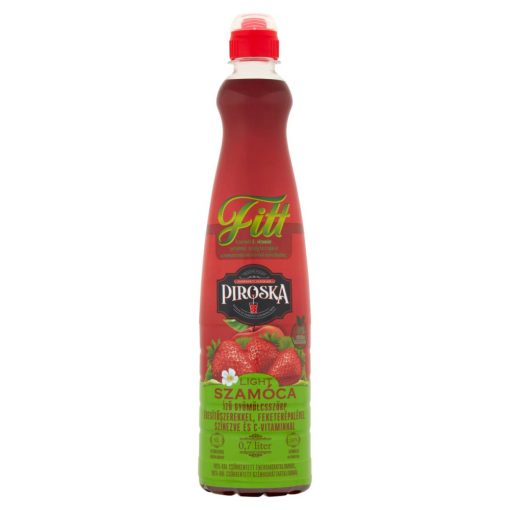 Piroska Fitt light szamóca ízesítésű gyümölcsszörp (0,7l)