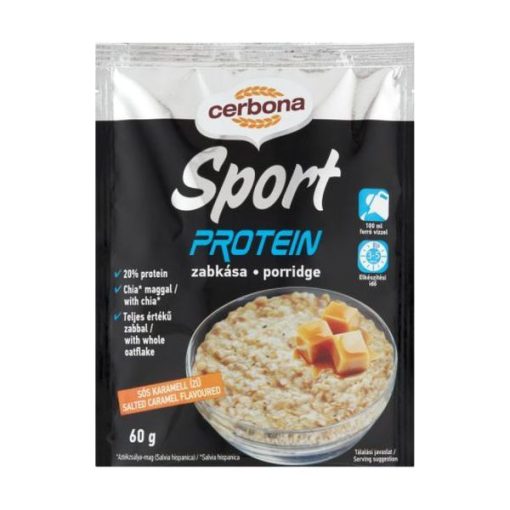 Cerbona Sport protein sós-karamellás zabkása édesítőszerrel (60g)