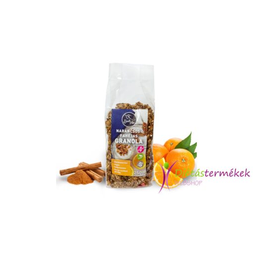 Szafi Free Narancsos-fahéjas granola gluténmentes (250g)