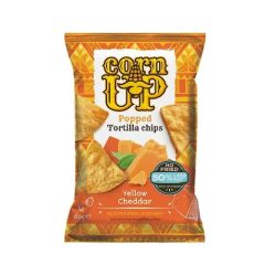   Corn Up Teljes kiőrlésű sárga kukorica tortilla chips cheddar sajt ízesítéssel (60g)
