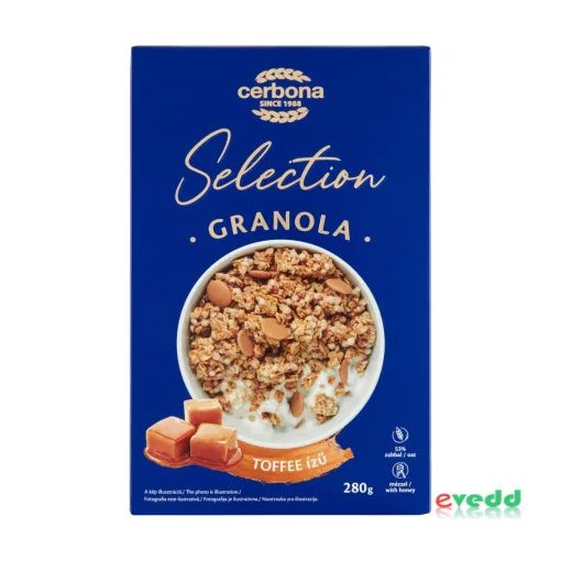 Cerbona Selection Toffee tejkaramellás ízű granola müzli (280g)