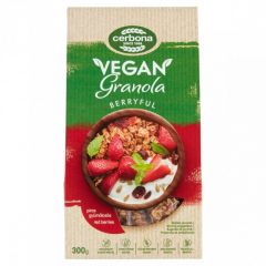 Cerbona Vegán Piros gyümölcsös granola HCN (300g)