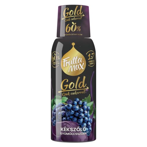 FruttaMax Gold kékszőlő gyümölcsszörp 500ml DRS