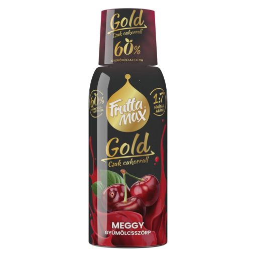 FruttaMax Gold meggy gyümölcsszörp 500ml DRS