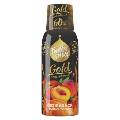 FruttaMax Gold őszibarack gyümölcsszörp 500ml DRS
